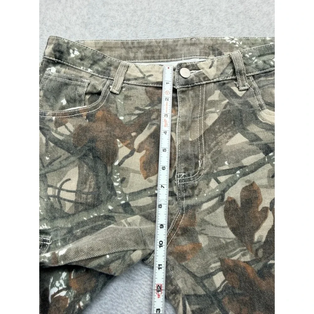 Manfinity Mens RealTree Camo Cargo Pants Straight Leg Forest Camouflage 35x31